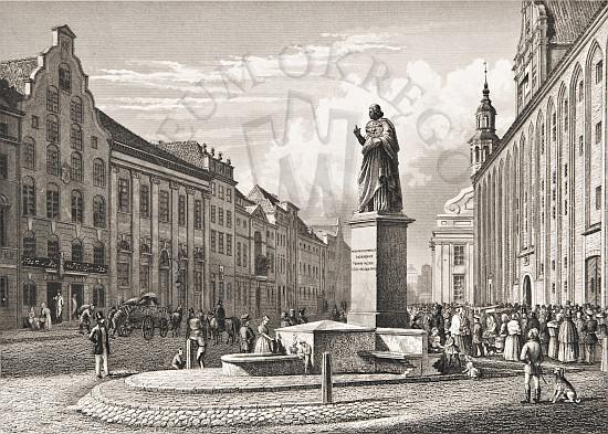 Eduard Gaertner, Pomnik Mikołaja Kopernika w Toruniu