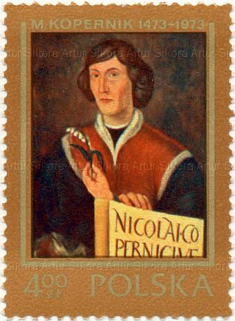 H. Chyliński, Znaczek nr 2088 z serii „500. rocznica urodzin Mikołaja Kopernika”, 18 lutego 1973