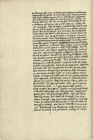 Strona rękopisu De revolutionibus ze skreślonym fragmentem zawierającym sporządzone przez Kopernika łacińskie tłumaczenie listu Lizysa do Hipparcha