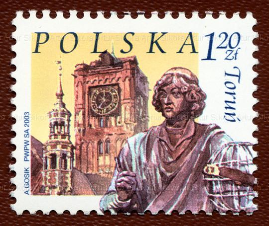 A. Gosik, Postage stamp No. 3865 from the „Polish Cities” series, January 31, 2003