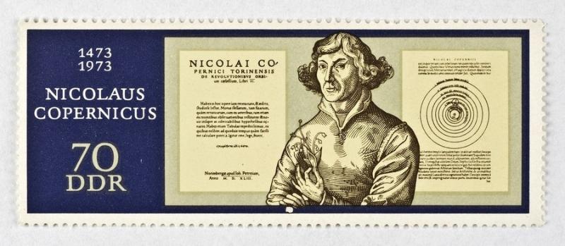 Postage stamp with the image of Nicolaus Copernicus from the „Year of Nicolaus Copernicus” series, 1973